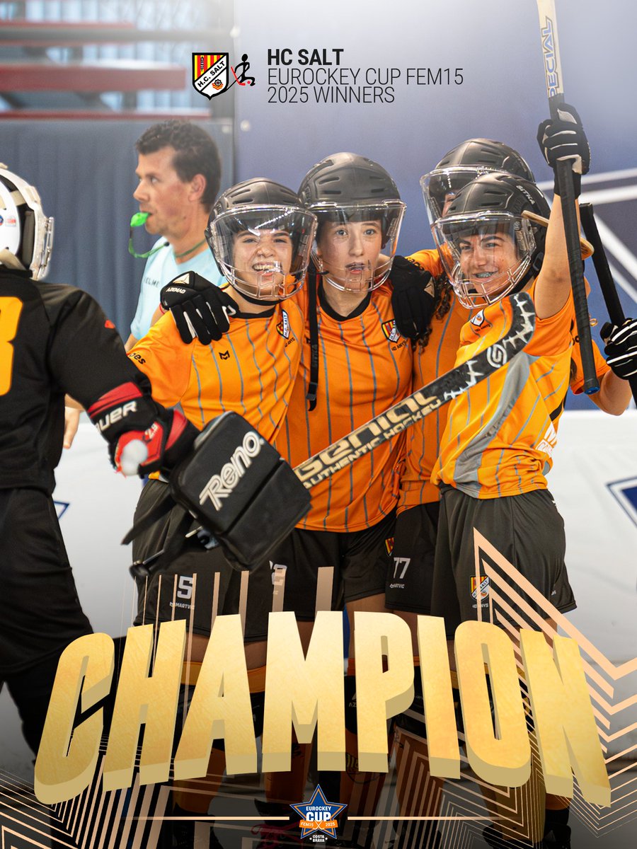 🗣️ 𝗧𝗛𝗘 𝟮𝟬𝟮𝟱 𝗙𝗘𝗠𝟭𝟓 𝗖𝗛𝗔𝗔𝗔𝗔𝗔𝗔𝗔𝗔𝗔𝗔𝗔𝗔𝗠𝗣𝗜𝗢𝗡𝗦 🏆

El Salt guanya la final 8-7 contra el Generali HC Palau i es el nou campió de l'Eurockey Cup FEM15 🙌

ENHORABONA! 🔥