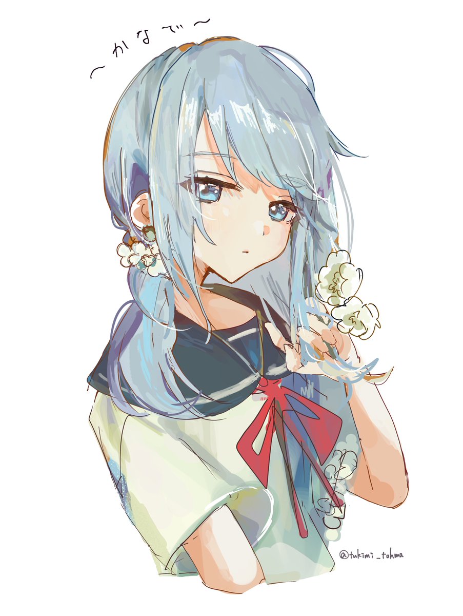 tukimi_tohma's tweet image. #prsk_FA #宵崎奏 

おさげ可愛いーっ！！