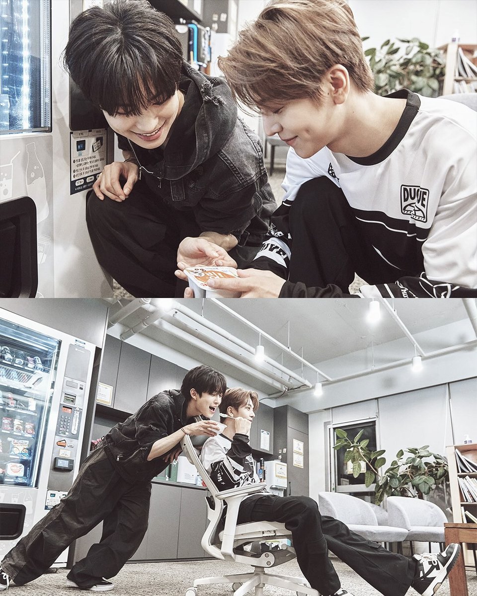 Geozwoo's tweet image. It’s 𝖦𝖾𝗈𝗇𝗐𝗈𝗈 ft. 𝖷𝗂𝗇𝗅𝗈𝗇𝗀’s time. Amidst vending contraptions and a squeaking chair, stand two souls proving that one need not unearth buried treasure to attain bliss. Sincere laughter and a companion ever-willing to partake in your absurdities are more than enough.