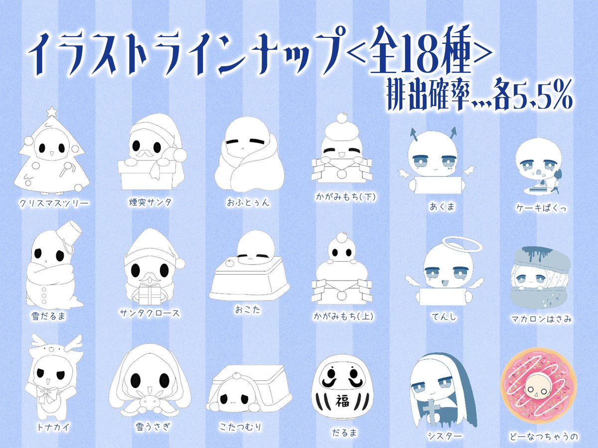 cafelatte_0921's tweet image. 💫500Ptイラストガチャ
ーWinter Event verー
開催期間┊11.2・11.3
納品予定┊11月末
※資料必須のためDMでのやり取り有
※サンプル利用不可の場合は+500Pt
※商用利用可能、ご自由にお使い下さい
1,000Ptの方は3日のみの開催です🎉
#イラスト企画 #IRIAM #IRIAMライバー