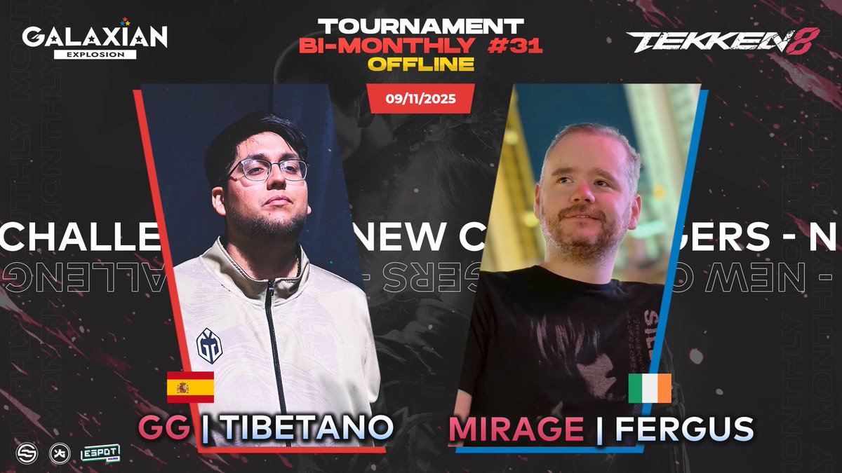 Pour le dernier Dojo de la saison côté Tekken 8, on reçoit deux monstres Européen qui se sont illustrés récemment avec des performances de fou furieux !

<a href="/Fergus_TK/">Mirage | Fergus @ Clash Of The Olympians 🇬🇷</a>  qui sort d'une 3ème place à l'EVO France
<a href="/Tibetanotk/">GG | Tibetano</a>  champion en titre du Mixup 2025

On va leur préparer un