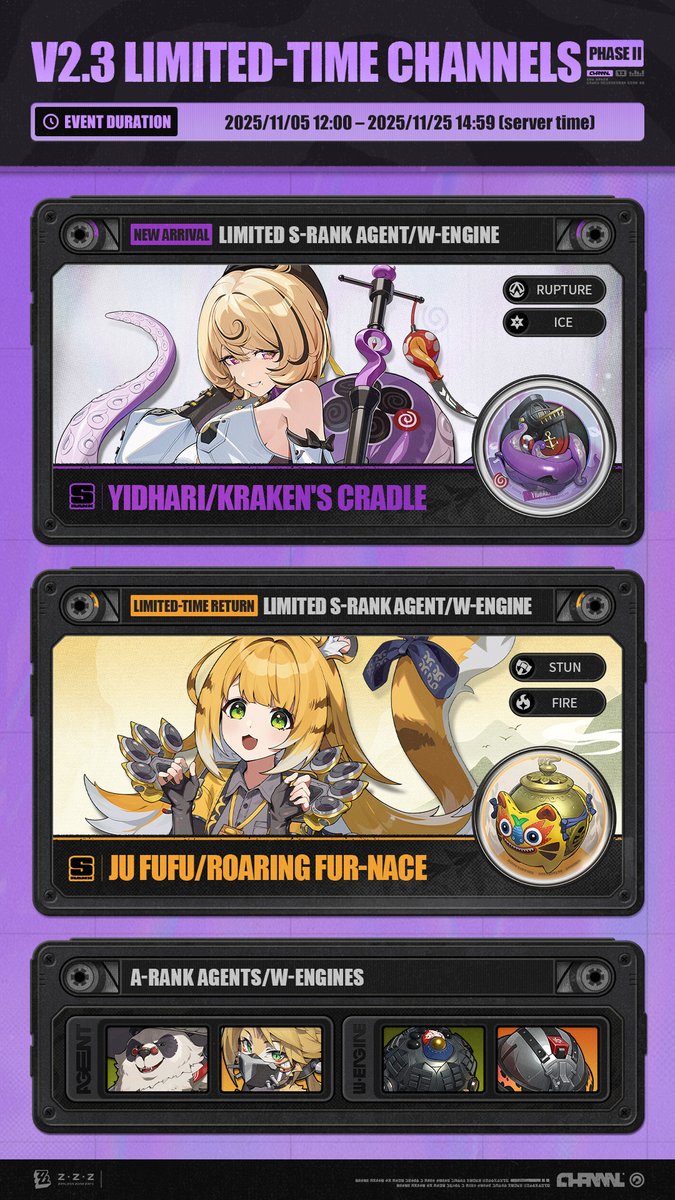 V2.3 Limited-Time Channels (Phase II) Dear Proxies, The Agent and