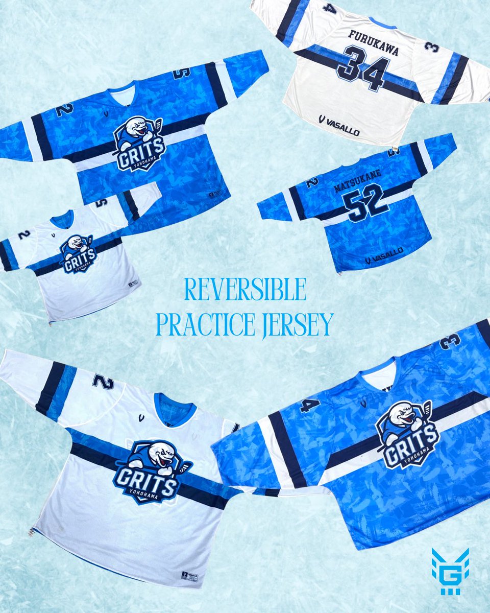 25-26season
リバーシブル練習ジャージ
11/15（土）までの期間限定で
オンラインショップにて販売中です🏒✨
この機会にぜひお買い求めください🐬
grits-official.stores.jp