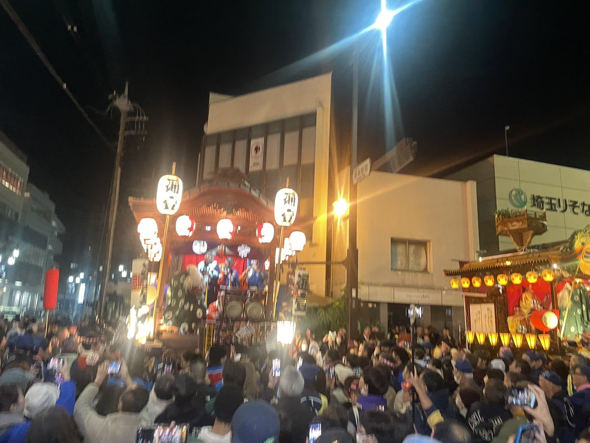 teshi27's tweet photo. 今日は夕方過ぎから飯能祭り来ました https://t.co/IHBzFJVMVi