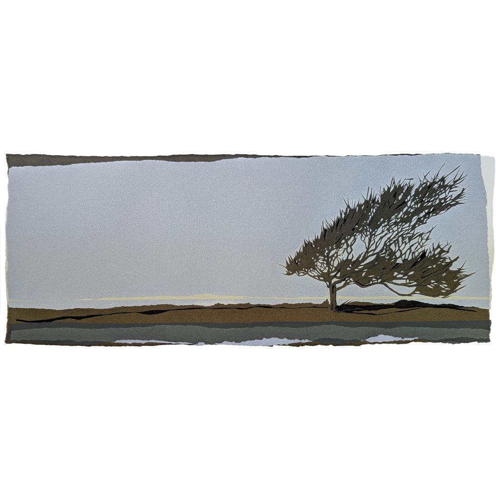 'Windswept' by Sarah Hopkins 
Sarah creates intricate, hand-cut and torn paper stencils, and builds her images by printing multiple layers of colour adding depth and detail. 
Find out more about Sarah
#sarahhopkins_printmaker
#handprinted #printmaker
buff.ly/C8dejEN