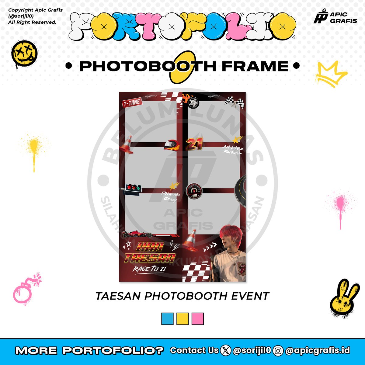 sorijil0's tweet image. PHOTOBOOTH FRAME | by #testinyajilo
________
t. banner poster freebies ads cahol card holder photostrip photobooth cup paper sleeve feed id box ticket pc event kpop kemasan kaos igs hand fan slogan uchiwa fankit kit commis pin design birthday wts wtb
#designcommission #zonauang
