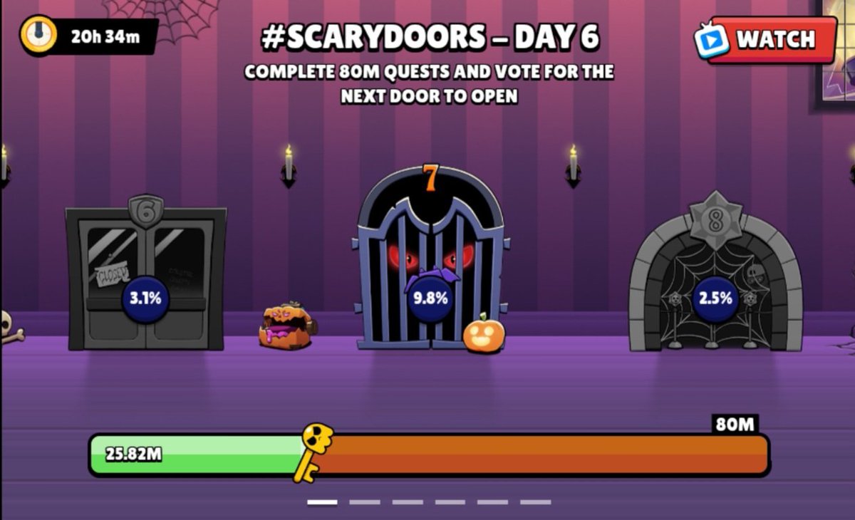 jpires98's tweet photo. @BrawlStars #ScaryDoors #BrawlStars just want one good thing now so going for this one, I know they want us to think this is the mortis door, but i bet it is not https://t.co/in2BK2ZTI1