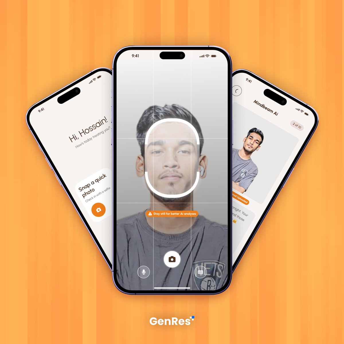 GenResAgency's tweet photo. Introducing Mindbeam ✨

A next-gen AI experience designed to understand human emotion through smart, intuitive interactions. 

From real-time facial analysis to a clean, empathetic interface, Mindbeam blends technology with emotion to create something truly human-centered.💡 https://t.co/C53EZW9Qph