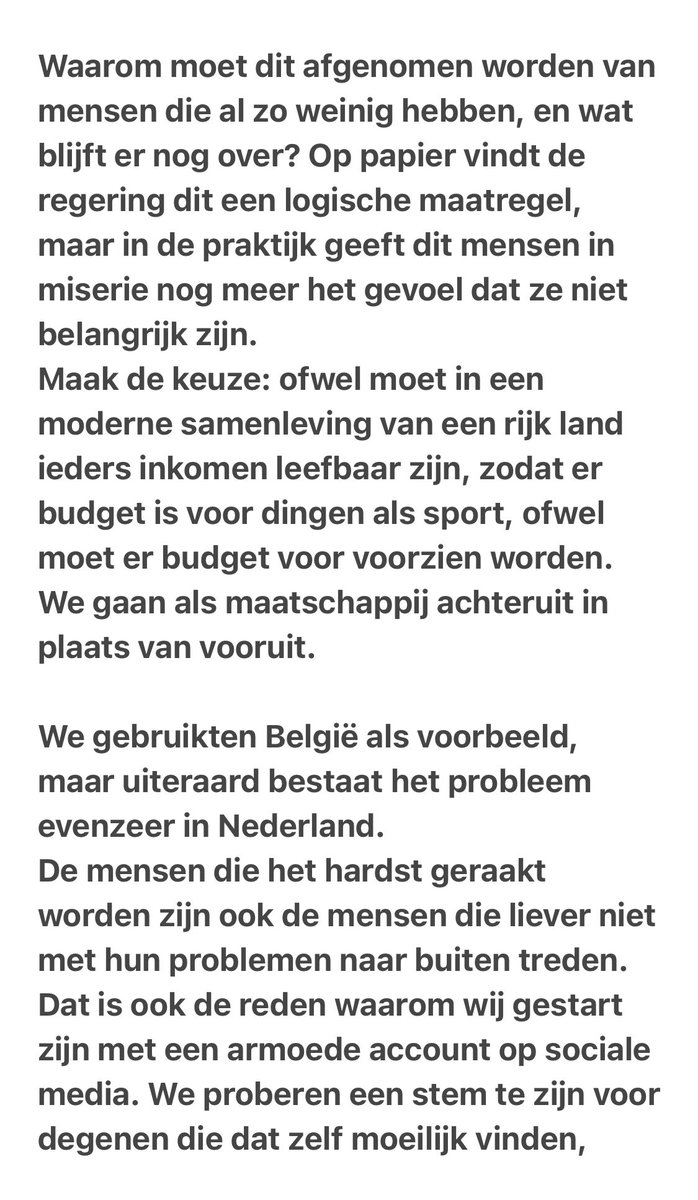 Open brief aan onze politici.
Delen is lief!
