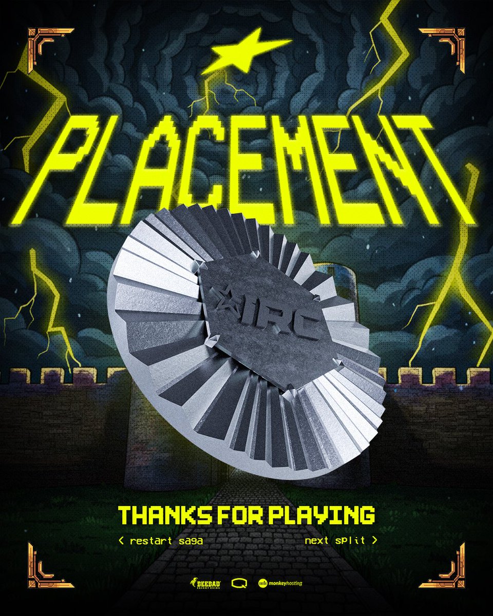 PLACEMENT 🥈

Final chapter complete.  

See you soon.
.
.
#twentystars #IRCsaga #RocketLeague #Placement