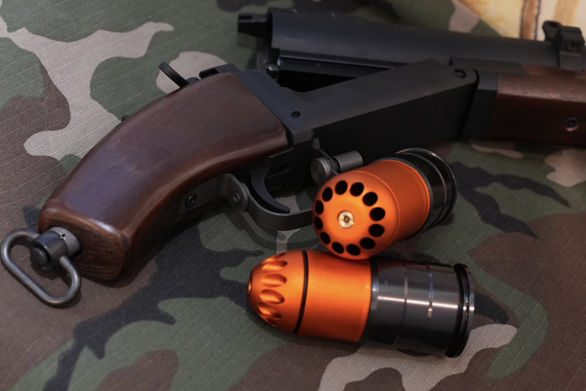 jkarmy_int's tweet image. King Arms M79 Sawed Off 
40mm Airsoft Grenade Laucher 

With NEW !!! 
V3 120rds grenade cartridge 
V4 84 rds Grenade cartridge 

#kingarms #airsoft #grenadelauncher