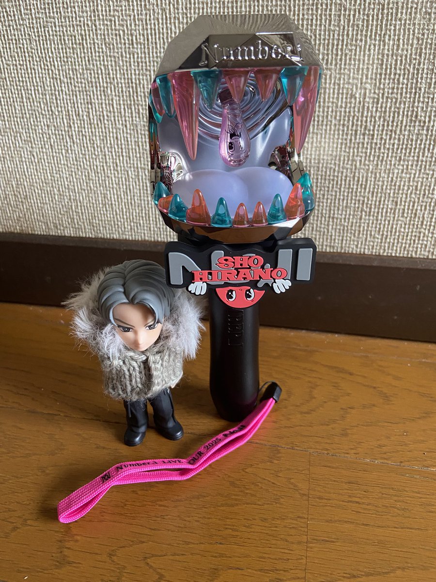 ペンラが届いてグッズ揃いました😊 可愛い❤️ 透け感？がとても良き