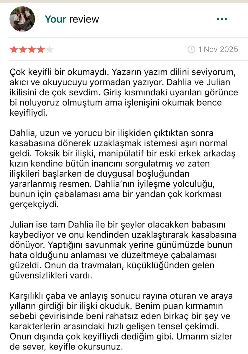 Ekim ayının son okumasıydı kendisi, bu da yorumum. İyi pazarlar 💜

#aşkprojesi | #kitapyorumu