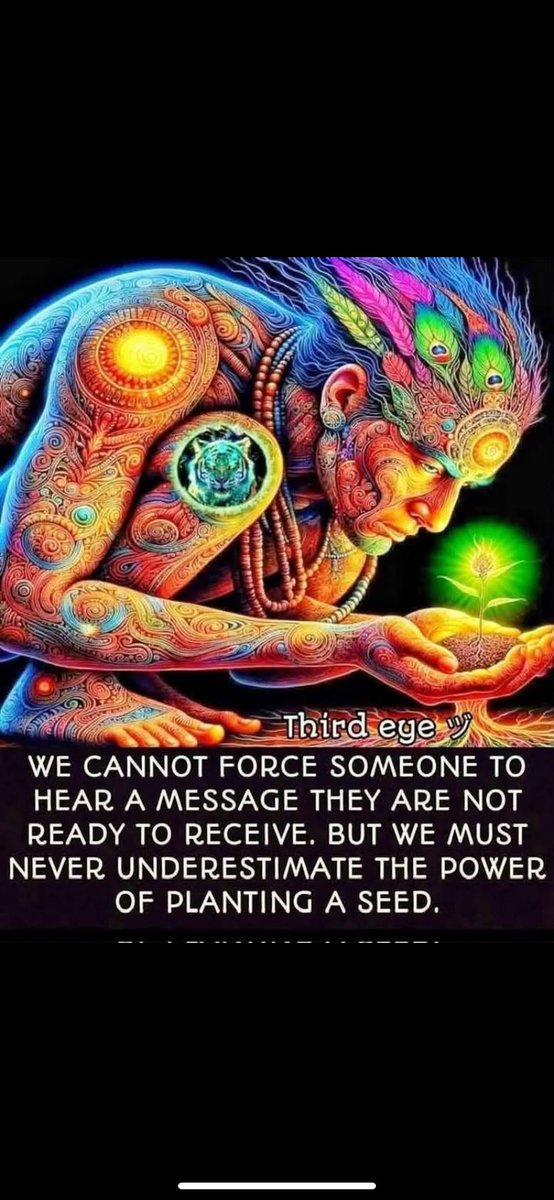 505Cali2's tweet image. WE CANNOT FORCE SOMEONE TO HEAR A MESSAGE THEY ARE NOT READY TO RECEIVE. BUT WE MUST NEVER UNDERESTIMATE THE POWER OF PLANTING A SEED.