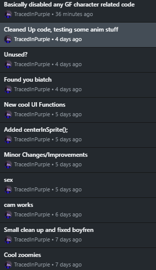 TracedInPurple's tweet photo. I love writing super useful commit names for Github
#mobmod https://t.co/guKWKGZxyT