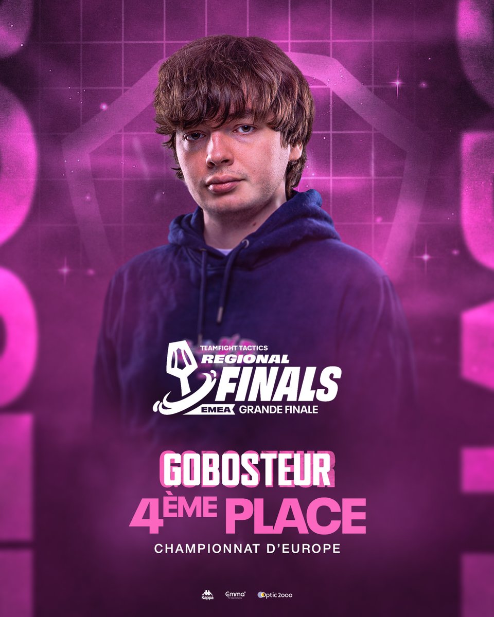Après trois jours de compétition, Gobosteur termine sur une belle 4e place lors de ces 𝗘𝗠𝗘𝗔 𝗥𝗲𝗴𝗶𝗼𝗻𝗮𝗹 𝗙𝗶𝗻𝗮𝗹𝘀 !

Il reste maintenant deux semaines pour se préparer comme il se doit, pour les Worlds 🌍 

On compte sur vous pour le soutenir 🤍💛

#ShieldsUp