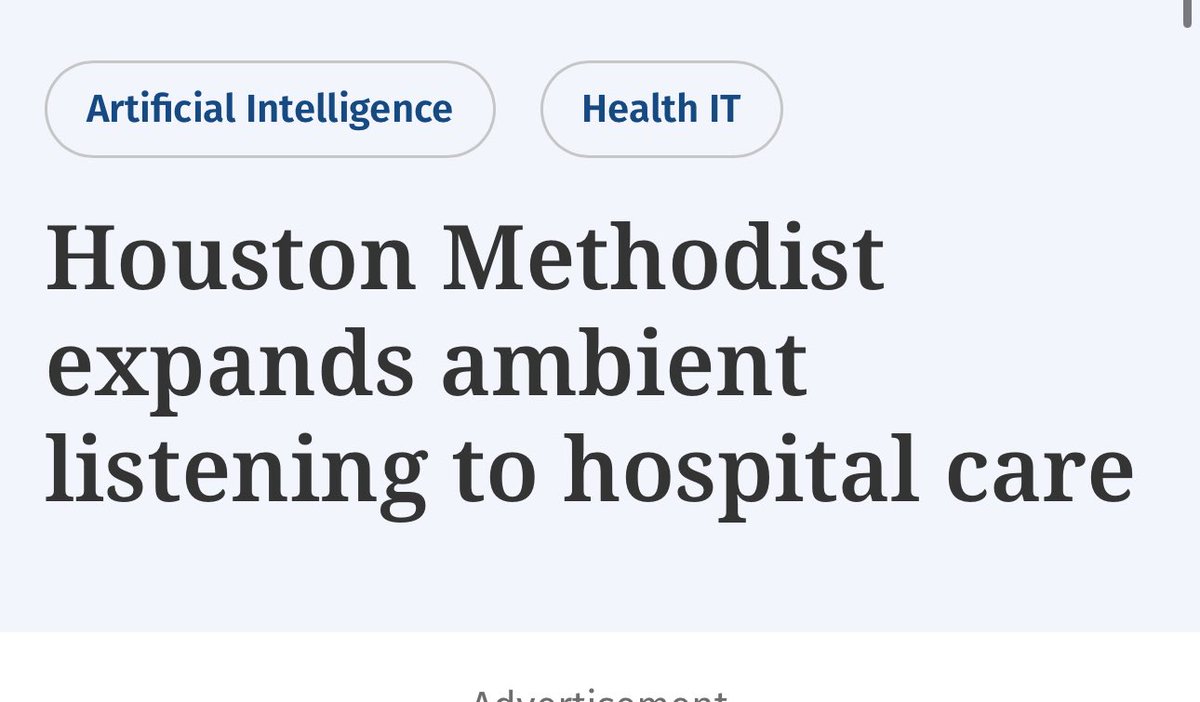 Ambient listening is the gateway drug to full control of patient data. The patient no longer has control of their data and privacy. Anything sensitive discussed in the exam room will live in the cloud to monetize and control, even if not included in the note. Patients should not