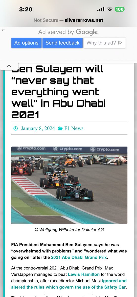 hammertimev's tweet image. You know Horner the #RedBullCheats own TP at the time has admitted the rules were broken to gift that title. You also should know that Ben who made the final decision also stated the rules weren’t followed. Hamilton followed the rules as Masi created new rules with one lap to go