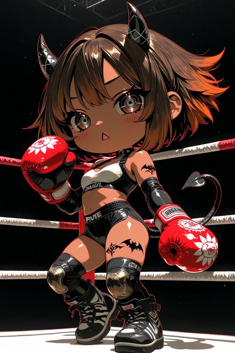 デビルボクサー👿🥊⭐︎*
#AIイラスト