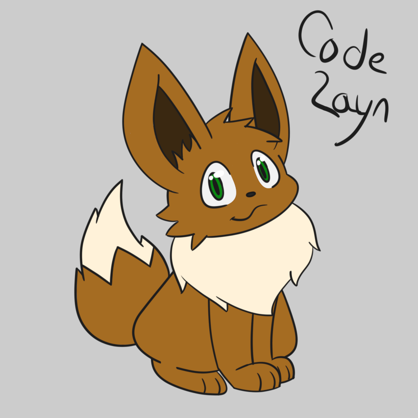 CoderZayn's tweet image. Meet my eevee OC Zayn! He's a bit shy toward others because I wanted to give him a personality to match mine a bit