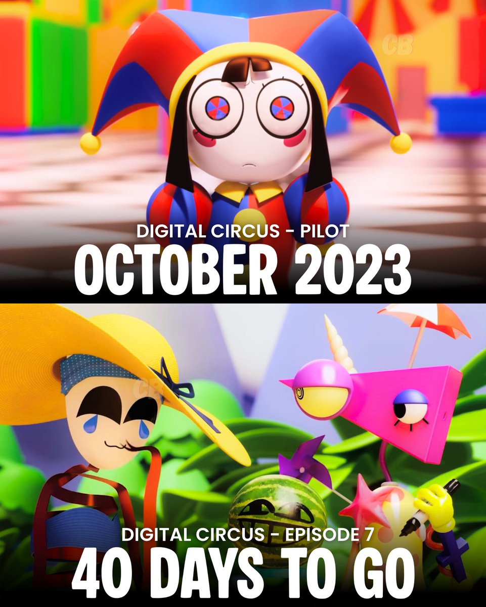 TheCartoonBase's tweet image. ‘THE AMAZING DIGITAL CIRCUS’ Episode 7 releases on YouTube in 40 days.