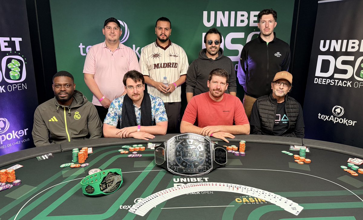 ⚡ C’est l’heure de la table finale du Main Event à 550€ de l’Unibet <a href="/DeepStackOpen/">DeepStack Open</a> au Casino Impérial d'Annecy ! 8 220€ assurés pour nos 8 rescapés et 60 000€ on top 🤩 Qui décrochera la ceinture tant convoitée ? #poker #pokerlive #UDSO #finale 
 
📽 Suivez le streaming live