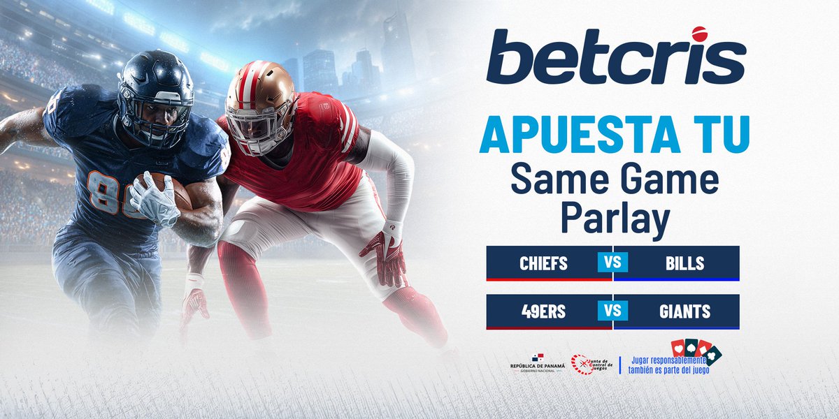 ¡Mahomes vs Allen y McCaffrey vs Dart! ⚡
Elige tu Same Game Parlay y apuesta por tus jugadores favoritos en este Sunday Football.

📍 ¡Ya puedes depositar y retirar tus ganancias en nuestra nueva sucursal en @tiomartysgrill , mientras disfrutas del mejor menú americano! 🍔💵