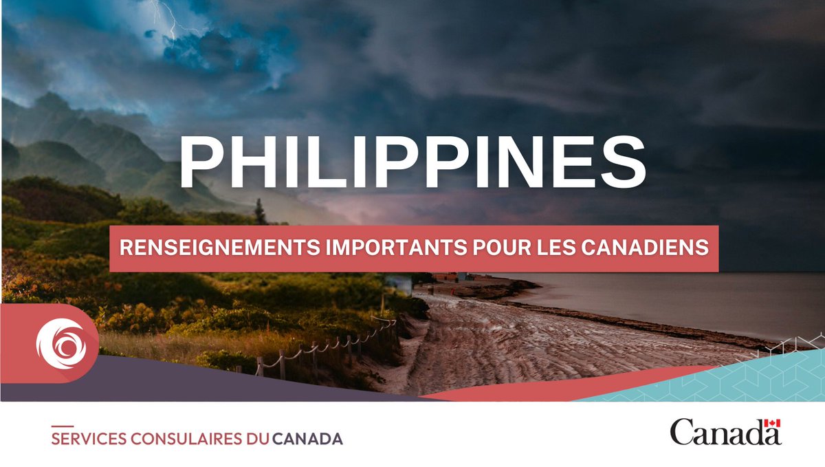 Nous suivons la trajectoire du #TyphonKalmaegi, qui devrait toucher terre aux #Philippines. Consultez régulièrement nos conseils aux voyageurs pour obtenir des mises à jour sur l’évolution de la tempête. ➡ voyage.gc.ca/destinations/p…