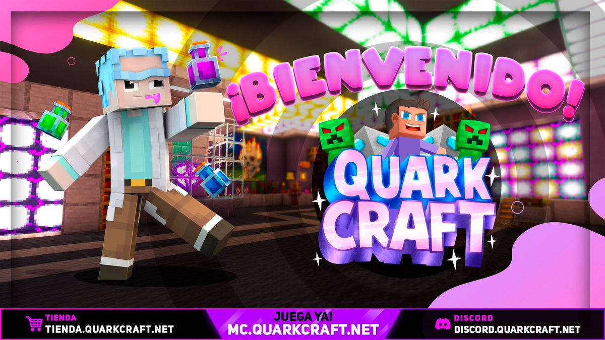 QuarkCraft's tweet image. ⭐ ¡SOLO FALTAN 5 HORAS PARA LA REAPERTURA!

Así es, QuarkCraft ha vuelto, únete a nuestro nuevo servidor de Discord desde discord.quarkcraft.net para saber mas información.

Únete al servidor desde la IP mc.quarkcraft.net
Y si eres de Bedrock, utiliza el puerto "19132"