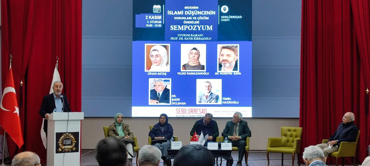 Sebîlürreşâd Kültür Merkezimizde "Modern İslâmî Düşüncenin Sorunları ve Çözüm Önerileri Sempozyumunda" Ali Temizel tebliğini sundu.