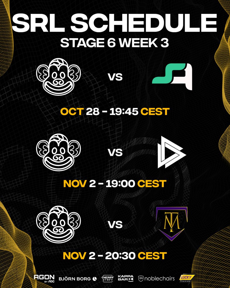Lilmixgg's tweet image. 🎮 GAMEDAY ROCKET LEAGUE 🎮

Lilmix VS Esentaly

🗓️Today 2nd November
⏰19:00 CEST

Let´s get som hype in the comments to hype up our team! 👀🔥
@dasnakexd 
@dabbe_rl 
@bunnzrl 

#lilfam #SRL #Esports #Stage6 #RL #rocketleague @Sv_Raketligan