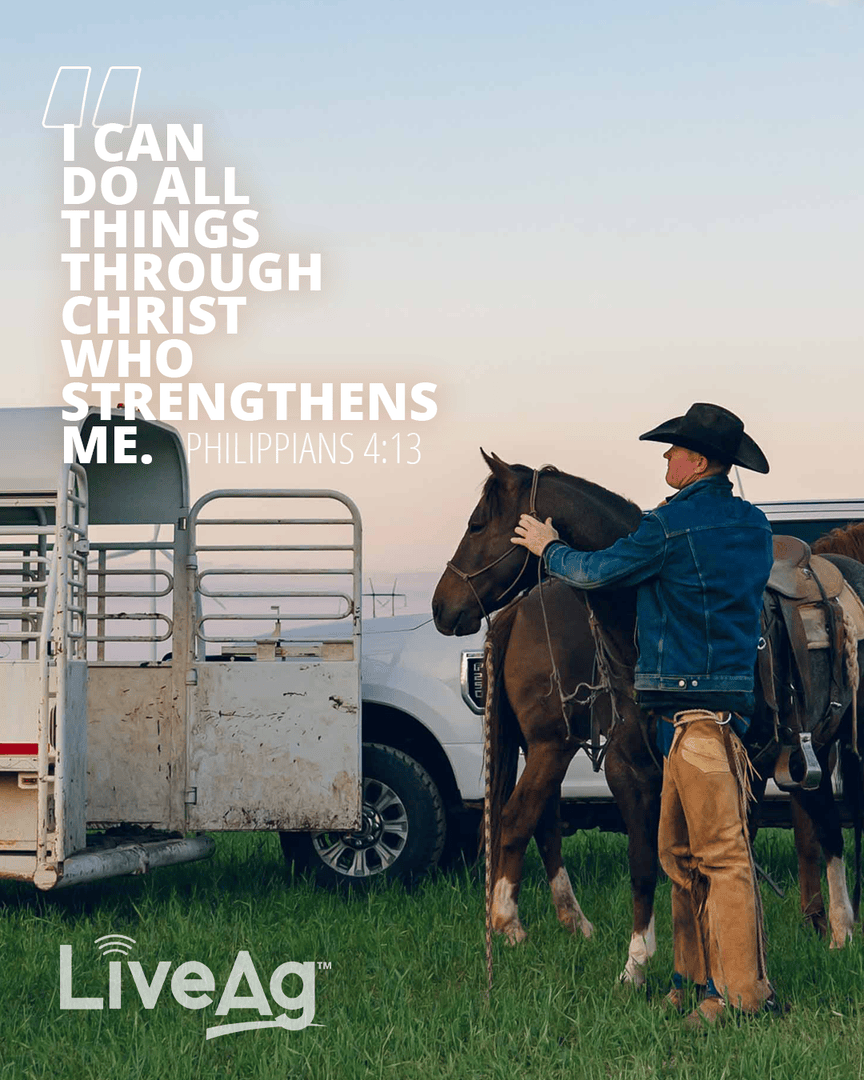 live_ag_auction's tweet photo. Philippians 4:13
✝️ Christ is our strength. With Him, we can take on every challenge in front of us.

#AllThingsThroughChrist #FaithOnTheRange #WeLiveIt #SundayScriptures https://t.co/VzQnnqDhLK