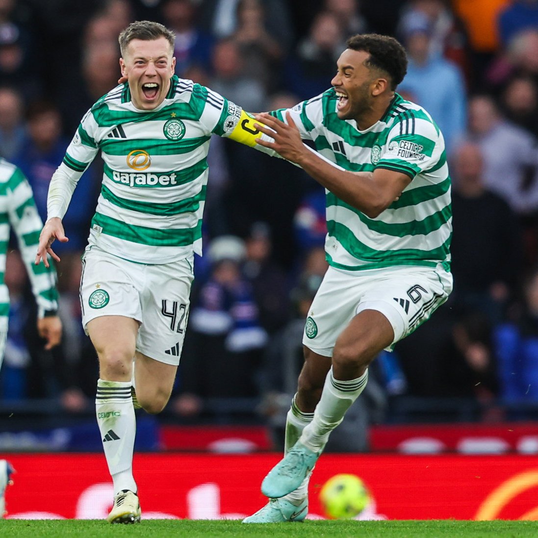 ScotlandSky's tweet image. Celtic defeat Rangers 3-1 at Hampden to progress to the League Cup final! 🍀

Callum Osmand ensured the victory by adding a third in the second-half of extra time. Your thoughts on the match? ⤵️