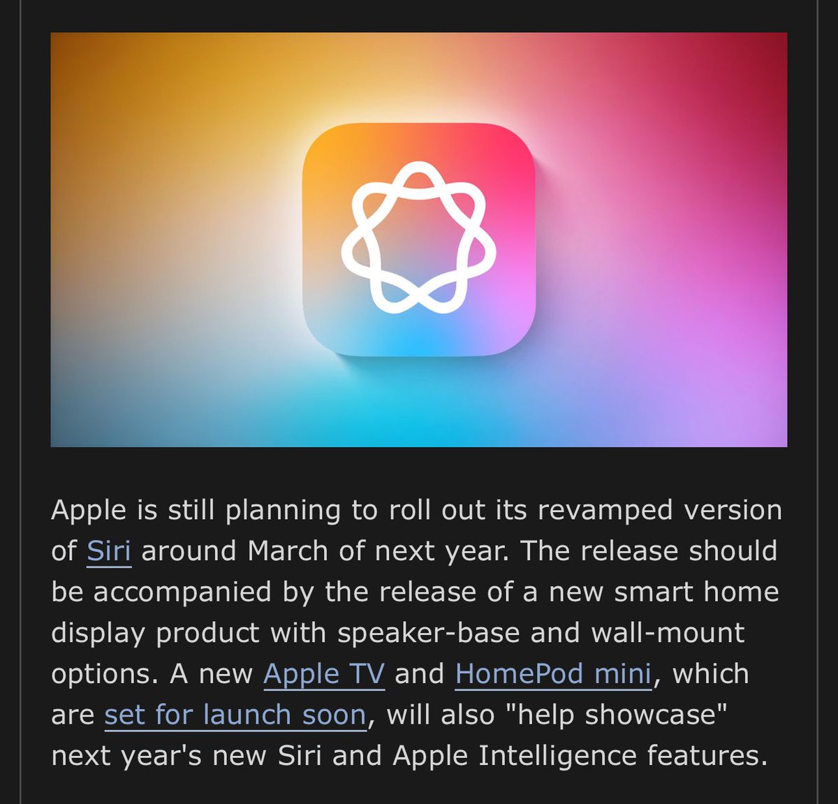 testingcatalog's tweet image. Gemini powered Siri is expected to arrive around March next year according to @markgurman as reported my MacRumours. 

Giri? 👀👀👀
