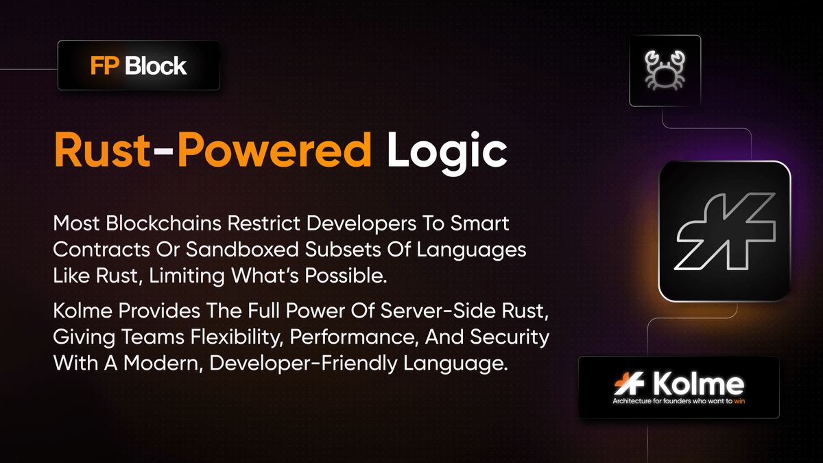 FP_Block's tweet image. Not sandboxed Rust, the full power of server-side Rust for real applications