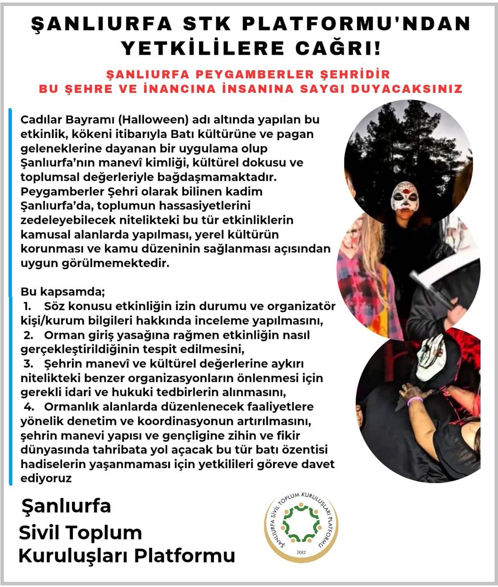 Şanlıurfa Sivil Toplum Kuruluşları Platformu'ndan Yetkililere Çağrı!

Şanlıurfa Peygamberler Şehridir Bu Şehre, İnancına ve İnsanına Saygı Duyacaksınız!

<a href="/hasansildak/">Hasan ŞILDAK</a> <a href="/SanliurfaEmnMd/">Şanlıurfa Emniyet Müdürlüğü</a> <a href="/RTErdogan/">Recep Tayyip Erdoğan</a> #stkurfa #şanlıurfa <a href="/tcbestepe/">T.C. Cumhurbaşkanlığı</a>