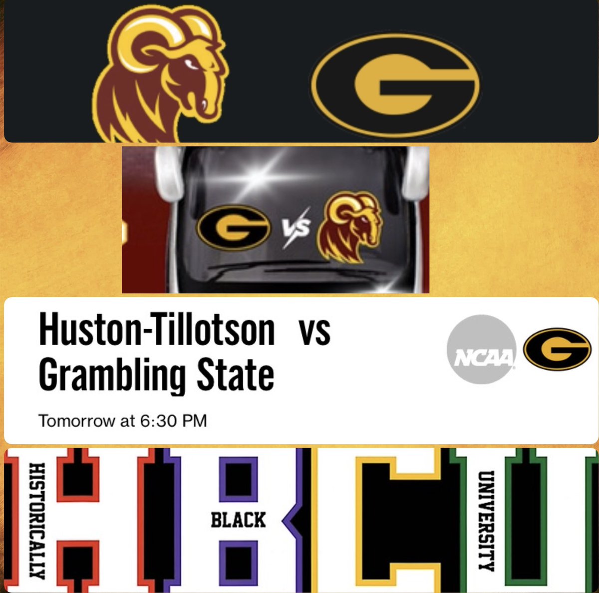 Huston Tillotson University (TX) vs Grambling State University (LA).  Men’s College Basketball. Monday November 3rd. 6:30pm at the Fredrick C. Hobdy Assembly Center on GSU’s campus.  #HBCUpride 🏀. <a href="/HBCUAC/">HBCU Athletic Conference</a> <a href="/theswac/">Southwestern Athletic Conference</a>