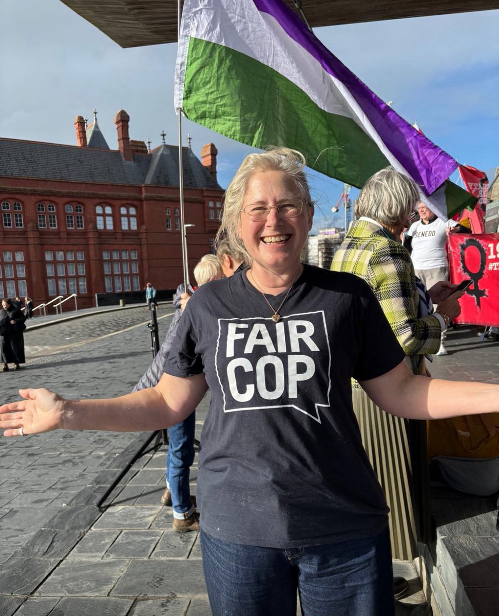 Here I am. I don’t give a shit what you think I look like. I remain female. I will remain female whether or not you want to fuck me, whether or not you think I am beautiful, whether or not you think I look like a man. 

It wasn’t me with a megaphone yesterday shouting at a group