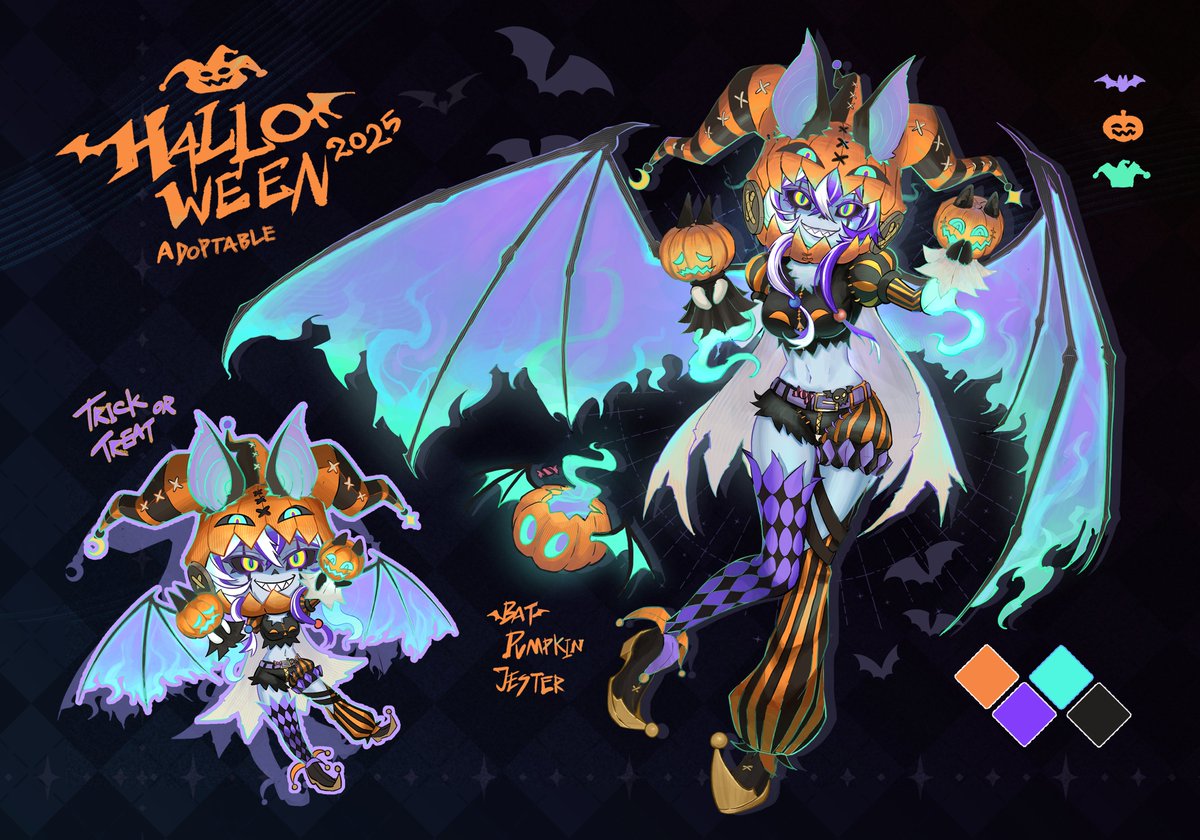 🎃🦇Halloween adoptable 2025 Auction🦇🎃
(RT really appreciate) Bid reply in comment Or Dm me
#adoptable #Vtuber #characteradopt #characterdesign #Halloween2025