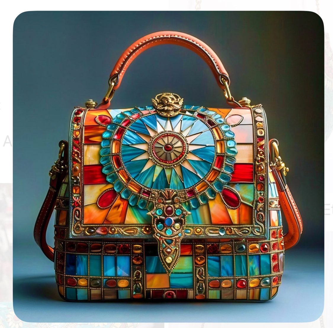 i1v's tweet image. لمسة فنية رائعة! #الفسيفساء تضيف لمسة من الجمال والتميز إلى الحقائب النسائية، تجمع بين الألوان والتصاميم لتعكس شخصية المرأة الأنيقة. #حقائب_نسائية #موضة