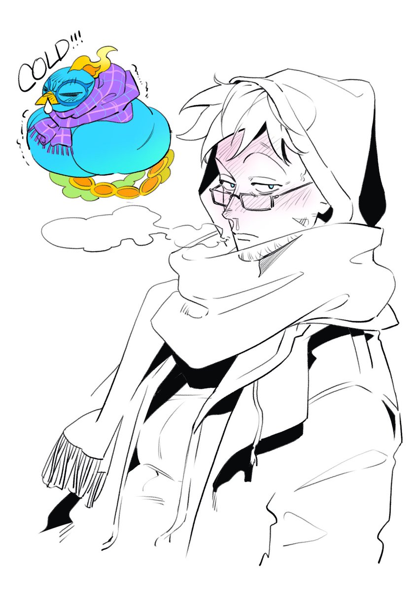 🍍 추워…우리 반대머리 아저씨 추워서 어떻게 해