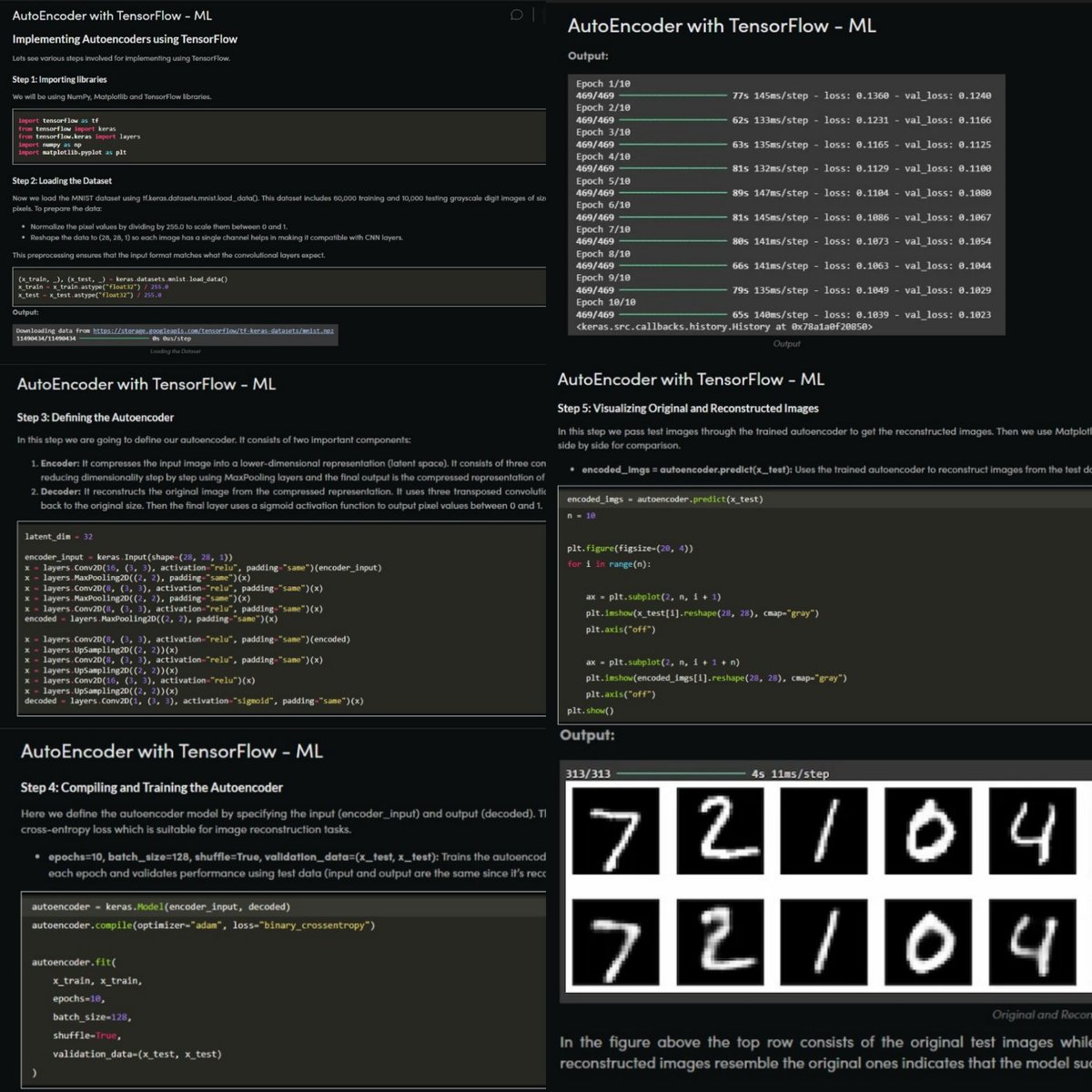 IamAni_0709's tweet image. 🎯 Nation SkillUp-Day 91!
Continued my Journey of Data Science. Learned about Autoencoders &amp;amp; it&apos;s Implementation using TensorFlow &amp;amp; PyTorch.
🔗 Course: geeksforgeeks.org/courses/ds-16
#Skillupwithgfg #Nationskillup #geeksforgeeks
@geeksforgeeks