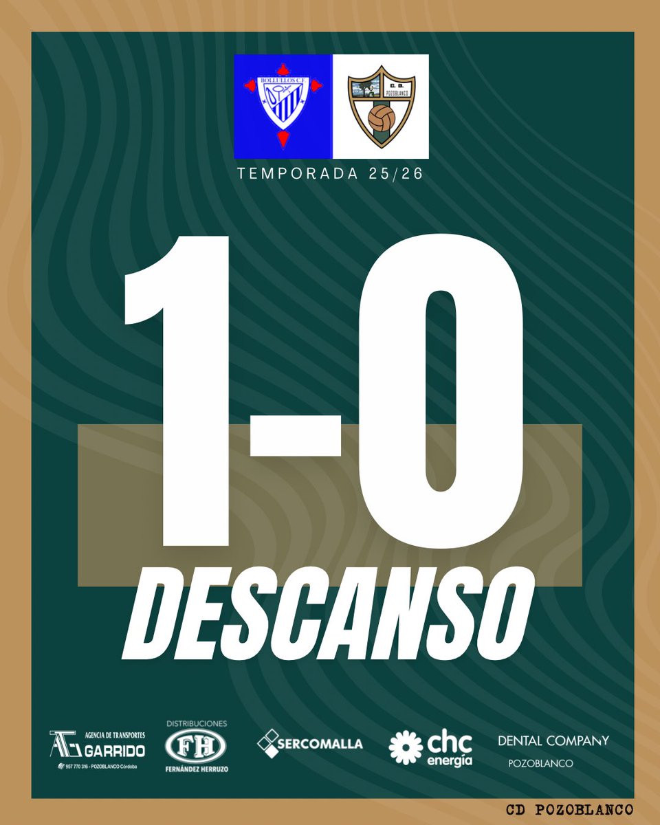 ⏱45’. ¡Descanso!

🔵🩷 #BollullosPozoblanco 1-0