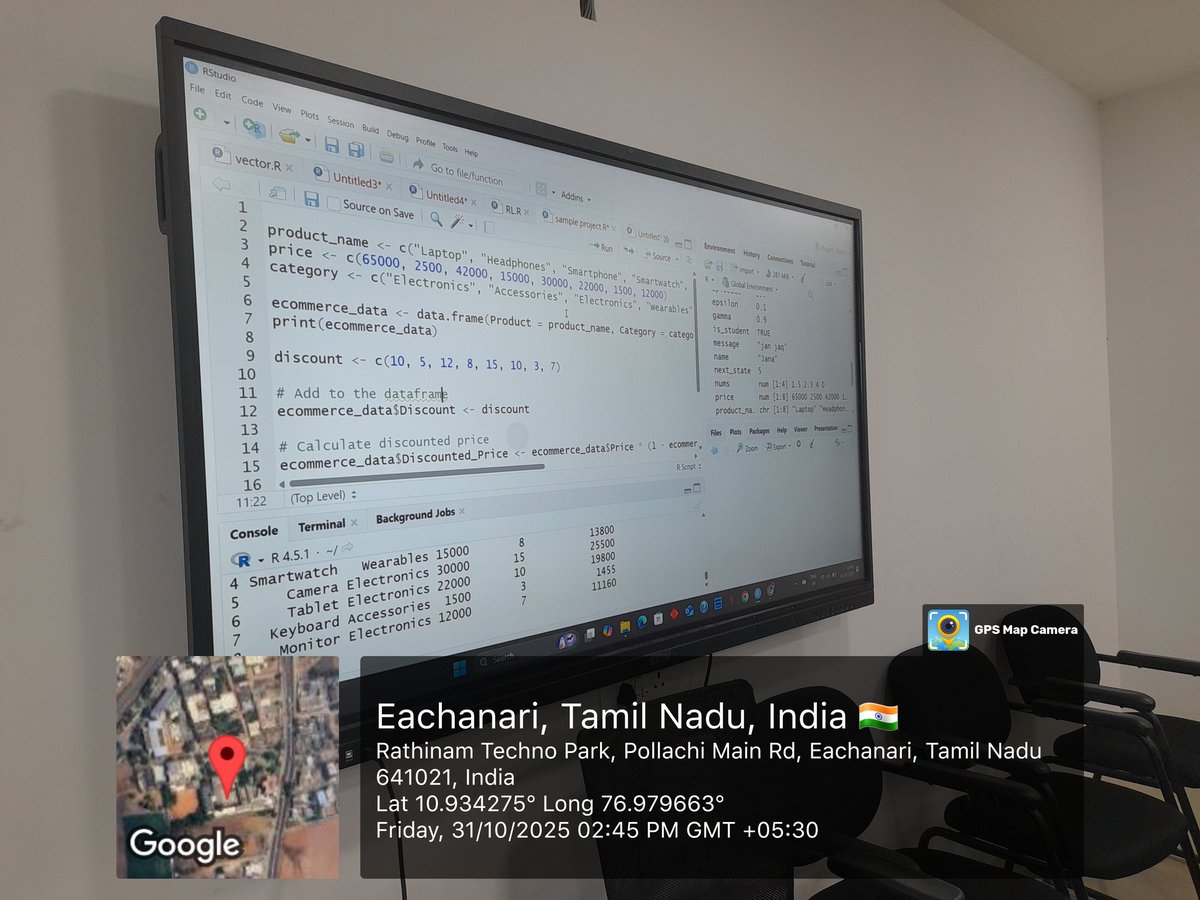 meetprofaara's tweet image. With my M.Sc. DSBA student team, we successfully solved 75+ real-time case studies using R Programming under the Open Book System. A proud moment showcasing applied learning in action.

Course: R Programming
Date: 31/10/2025. #Profaara #Rpgm
