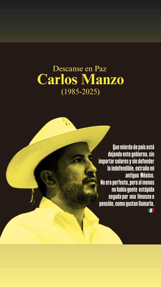 fardy_ocampo's tweet photo. Me dueles México @Claudiashein  #carlosManzo  #Mexico https://t.co/vvS0hWcrzz