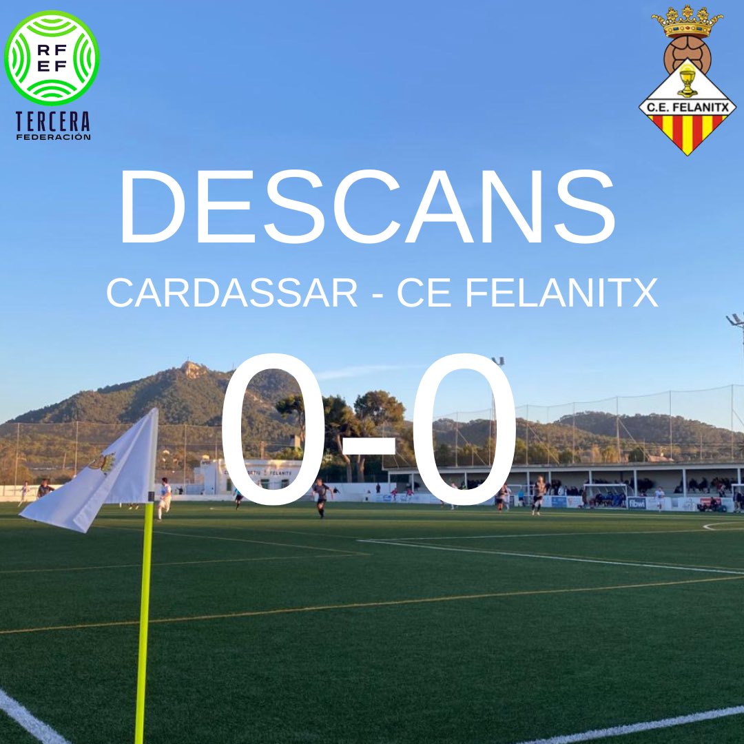 cefelanitx's tweet image. ⏱️ 45’ |0-0| Descans! 

#CardassarCEFelanitx 

#vamosfela