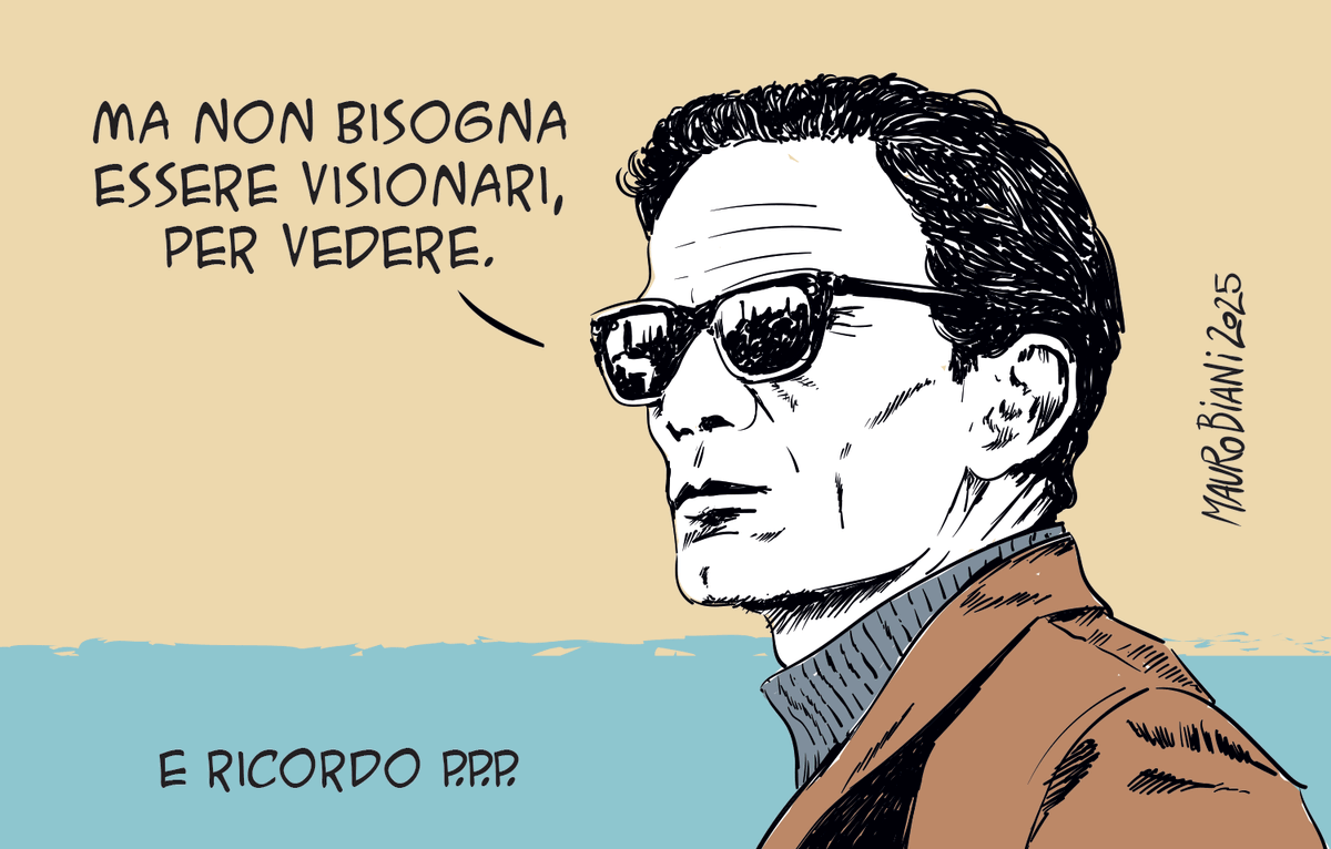 #Pasolini #50anni #PierpaoloPasolini #poesia #visione #realtà #Italia 
Non necessariamente. Ma è necessario vedere. 
Oggi per <a href="/repubblica/">Repubblica</a>