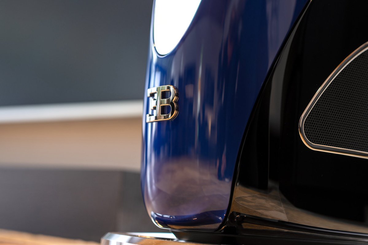 Bugatti's tweet image. From hypercars to high fidelity. The BUGATTI Royale speakers by TIDAL bring Molsheim&apos;s pursuit of perfection to sound. Crafted to individual specifications. Tailored to the listener.​

#BUGATTI #TIDAL​
–​
bugatti.link/consumption