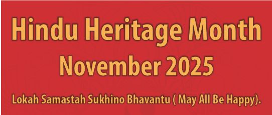 Welcome to #HinduHeritageMonth 2025!
This year’s theme: Lokah Samastah Sukhino Bhavantu – May All Be Happy. bit.ly/4hA0KZ2
A timeless Hindu prayer for universal peace:
🕉️ Lokah=universe
🕉️ Samastah=all beings
🕉️ Sukhino=joy/happiness
🕉️ Bhavantu=so be it, by divine grace