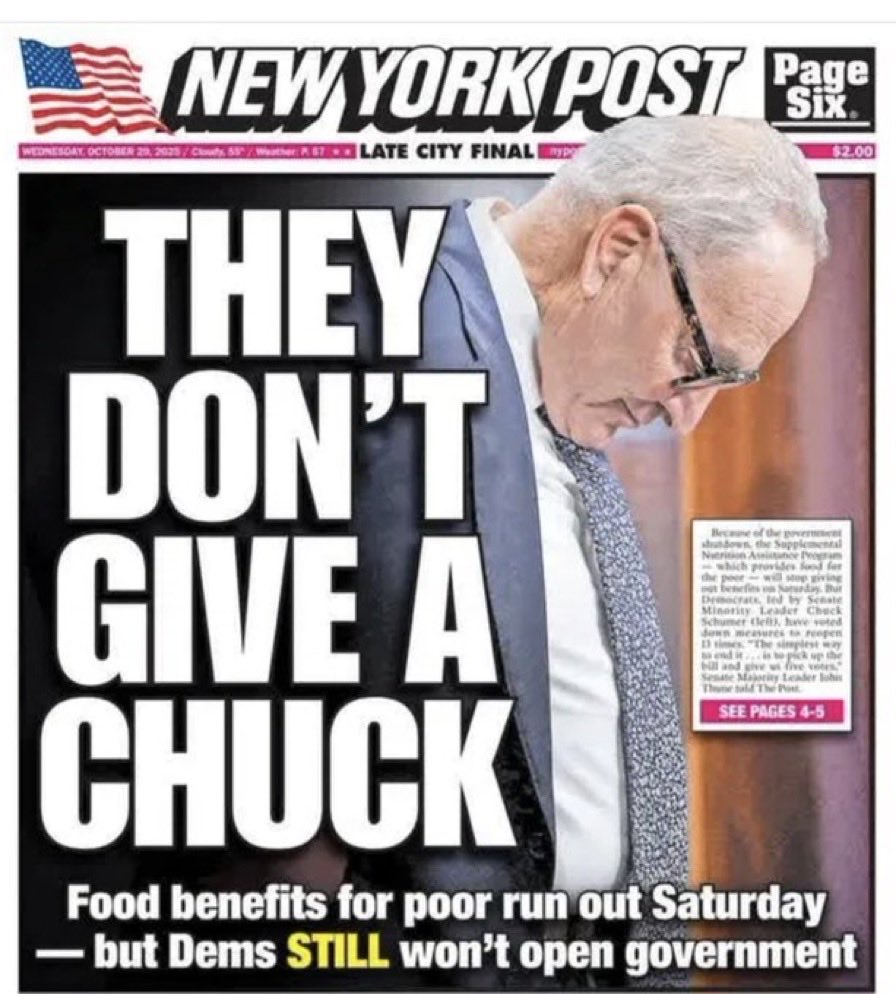 Frisky_gaijing's tweet image. The purpose is to wreck Trump’s booming economy. FACT. Chuck &amp;amp; Hakeem chose to shut it down, purely to spite Trump. Simple. Stop lying.